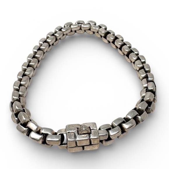JOHN HARDY Sterling silver retired box chain bracelet